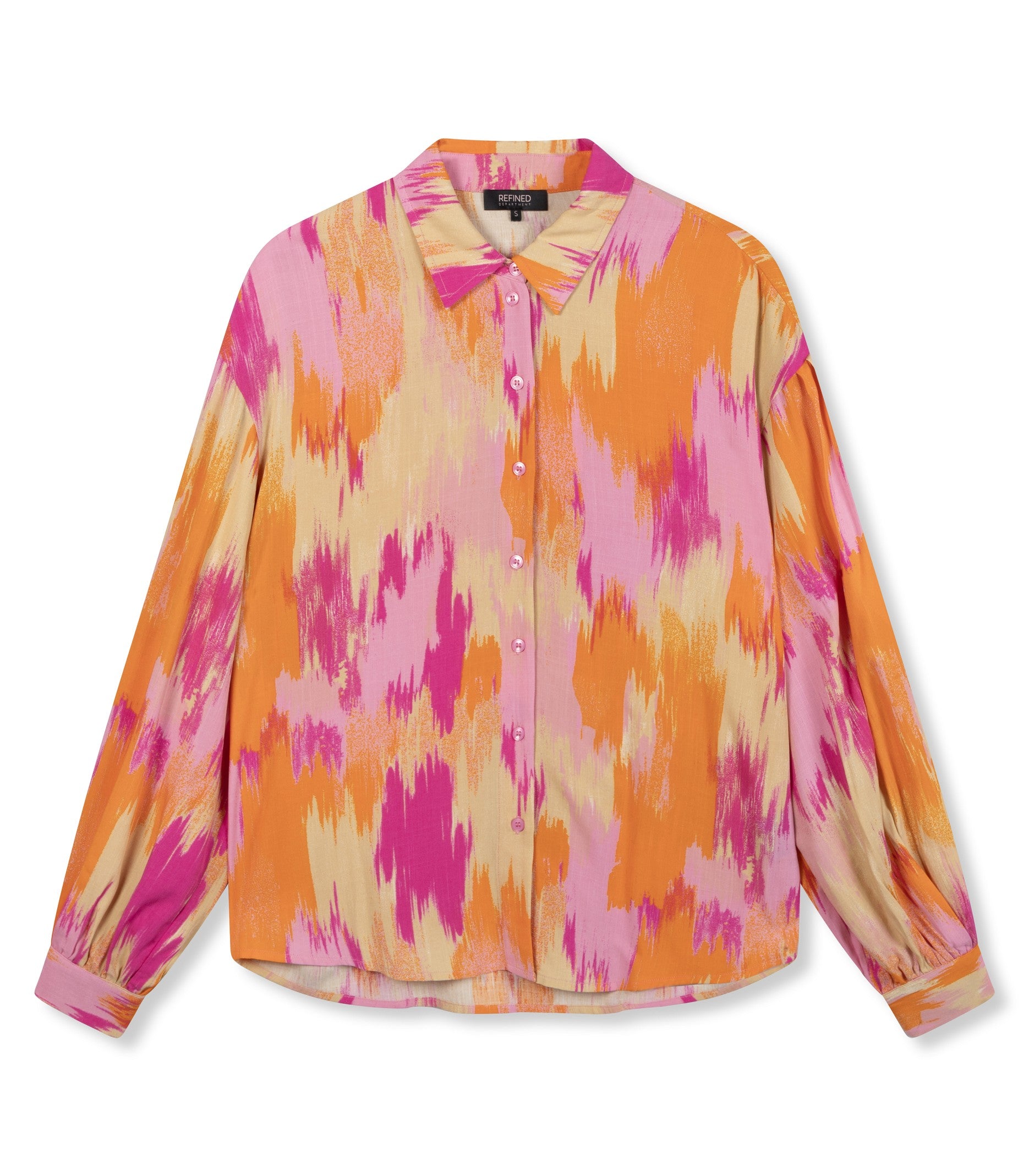 REFINED DEPARTMENT | FAYA WOVEN BLOUSE - PINK