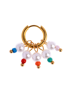 ANNEDAY | COLORBURST PEARL EARRING - GOLD (1pc)