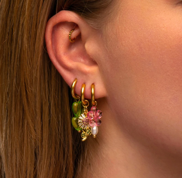 ANNEDAY | WILDFLOWER CHARM EARRING - GOLD (1pc)