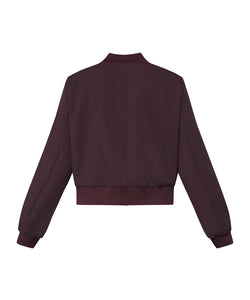 GARWIN SHORT JACKET - DEEP BORDEAUX
