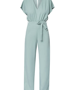 JUMPSUIT | GIRL V-NECK - DARK MINT