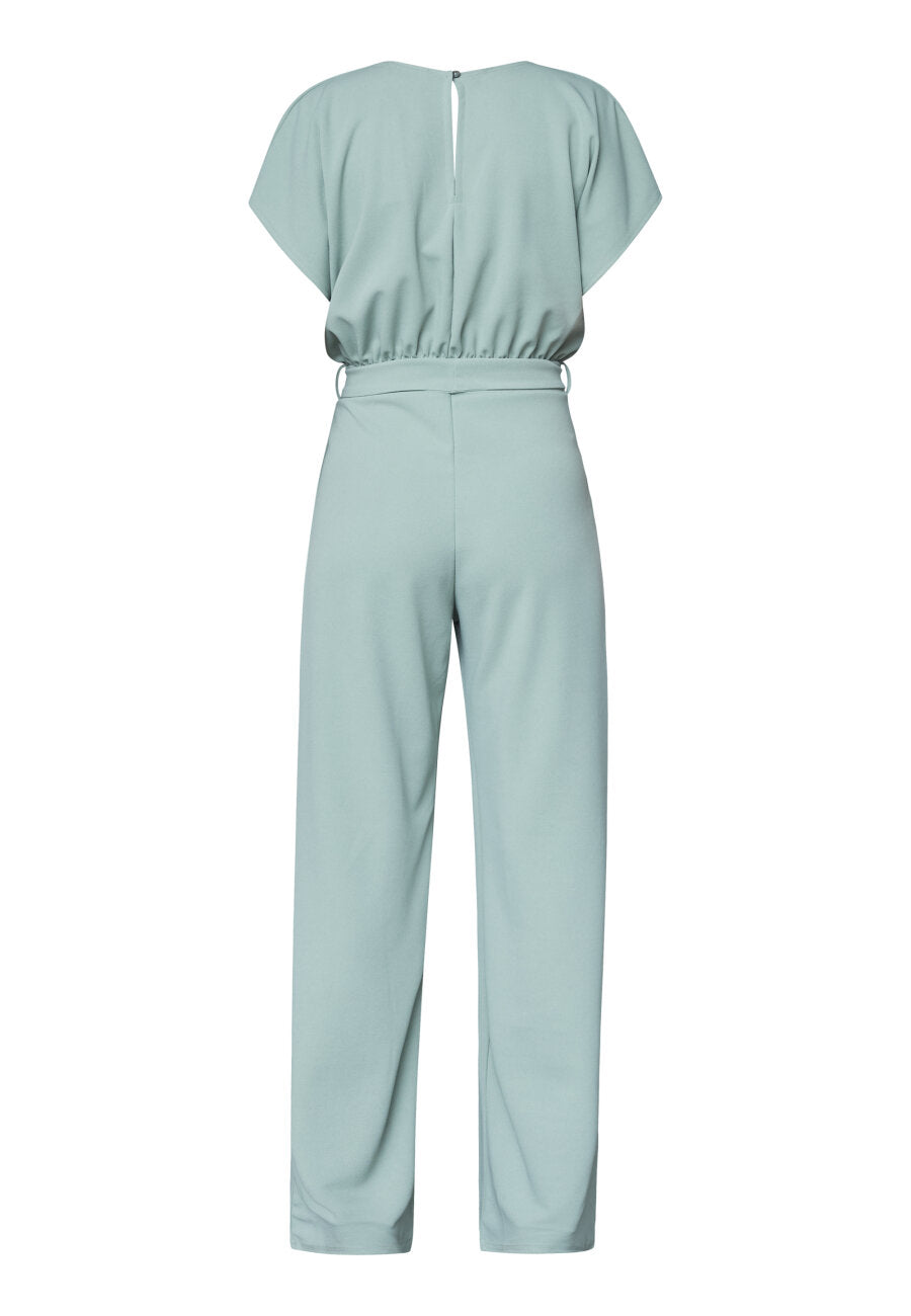 JUMPSUIT | GIRL V-NECK - DARK MINT