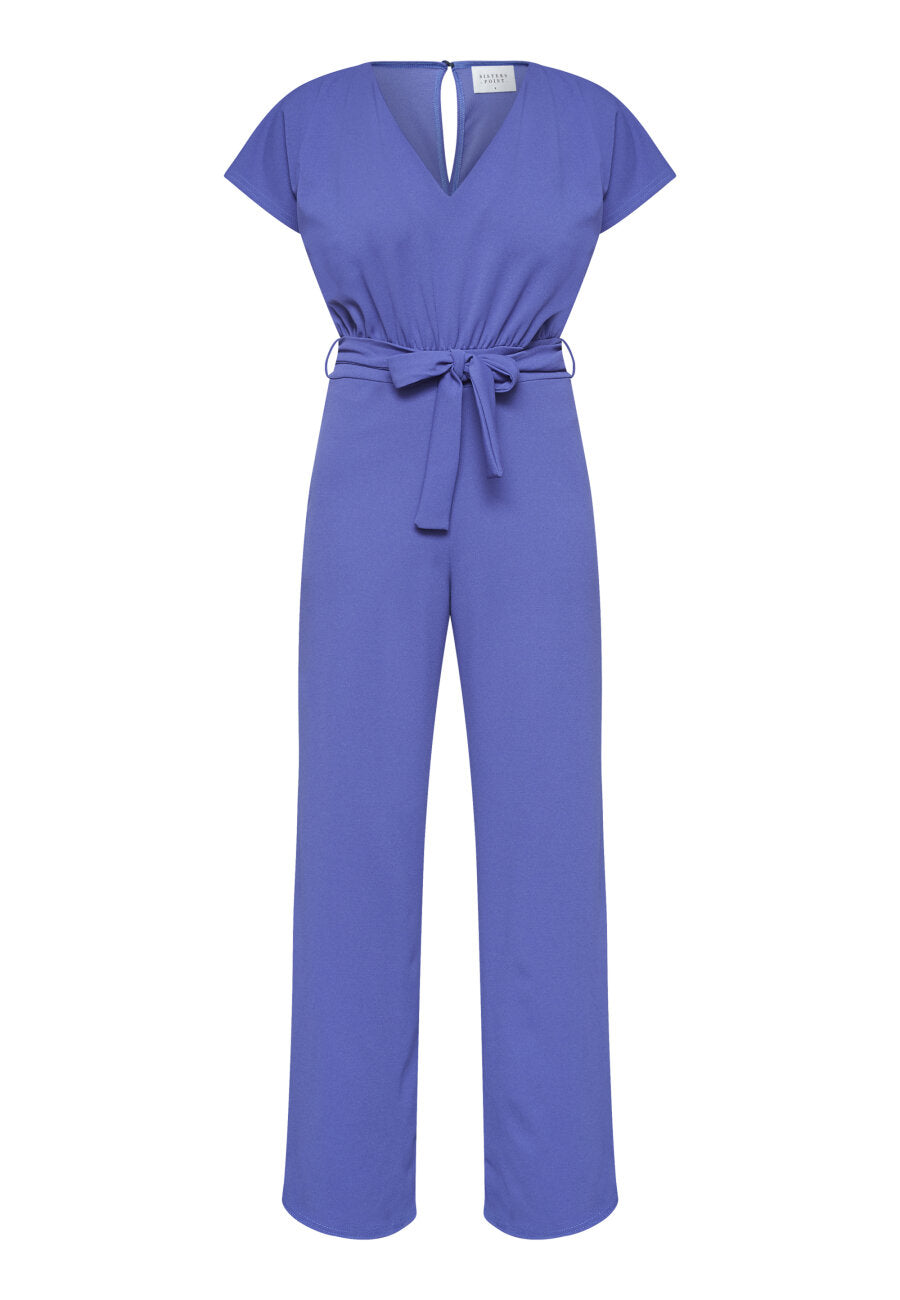 JUMPSUIT | GIRL V-NECK - BLUE INDIGO