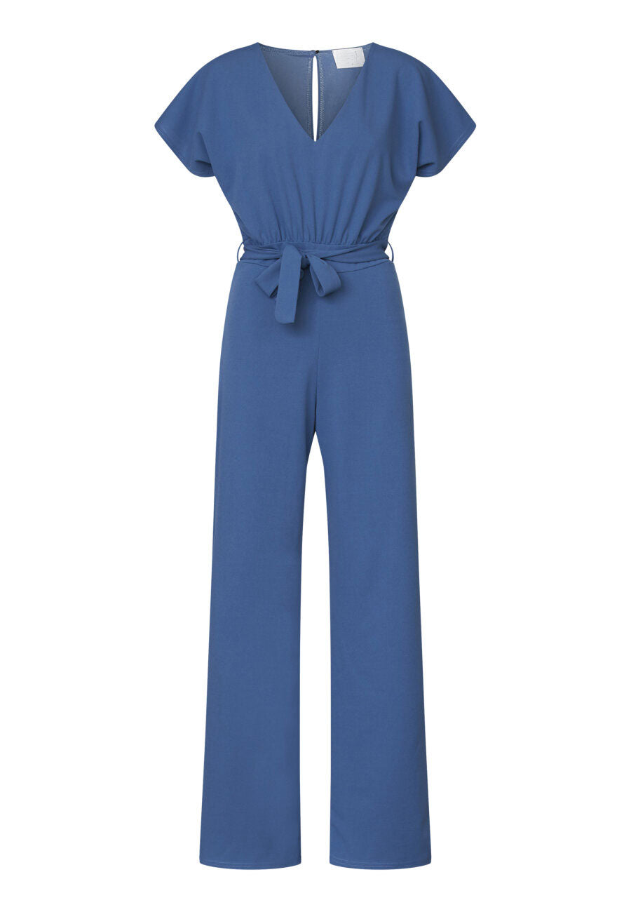 JUMPSUIT | GIRL V-NECK - OCEAN