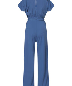 JUMPSUIT | GIRL V-NECK - OCEAN