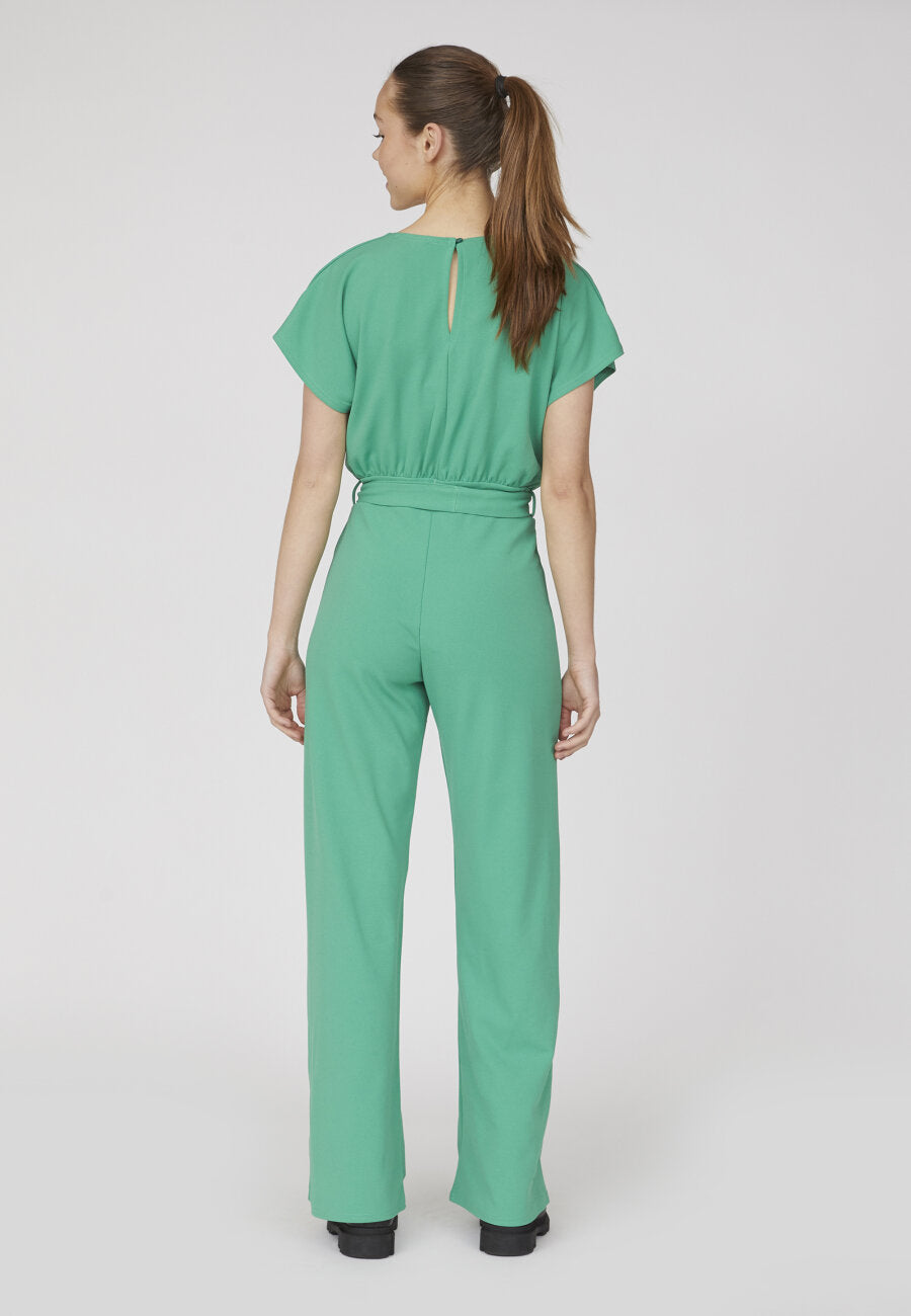 JUMPSUIT | GIRL V-NECK - LIGHT JADE