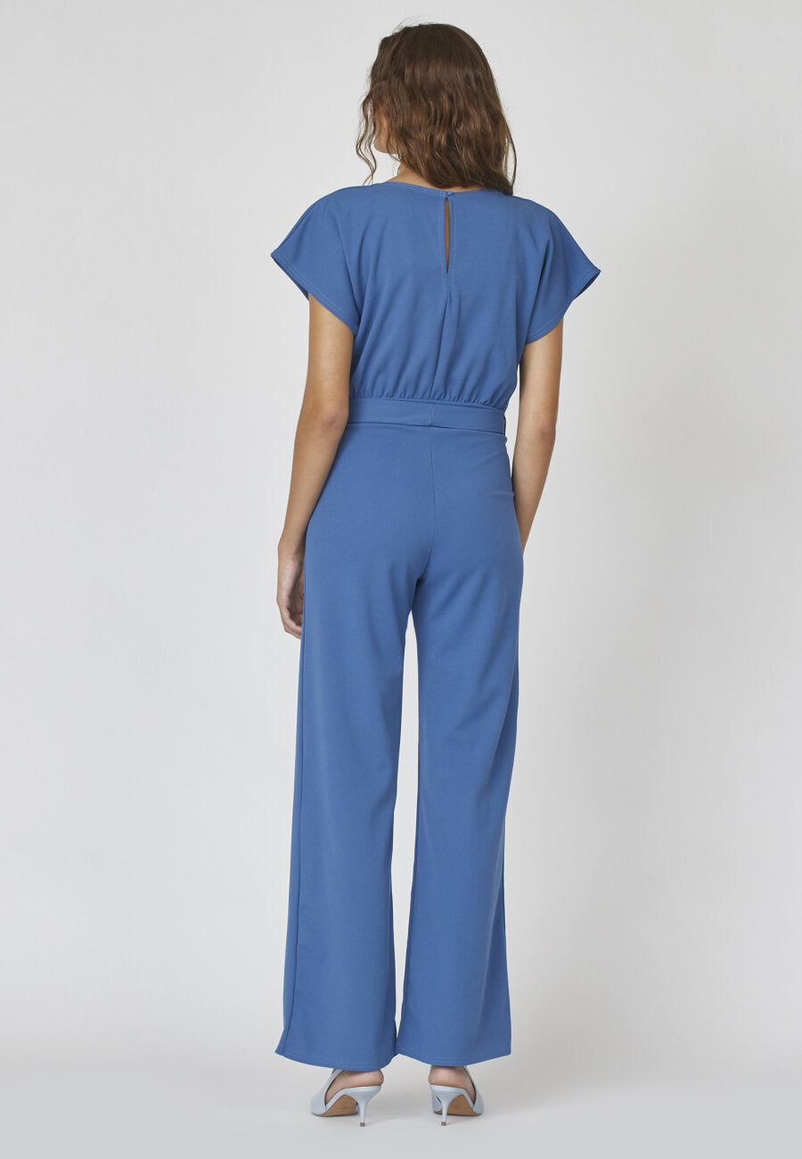 JUMPSUIT | GIRL V-NECK - OCEAN