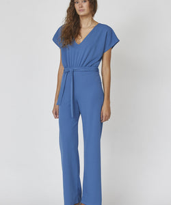 JUMPSUIT | GIRL V-NECK - OCEAN