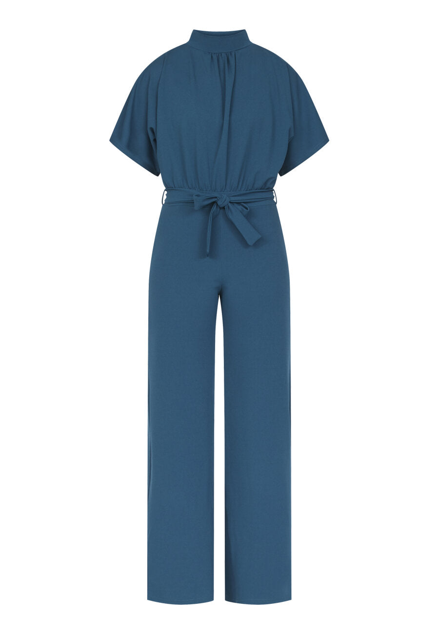 GIRL TURTLENECK JUMPSUIT - PATROL BLUE