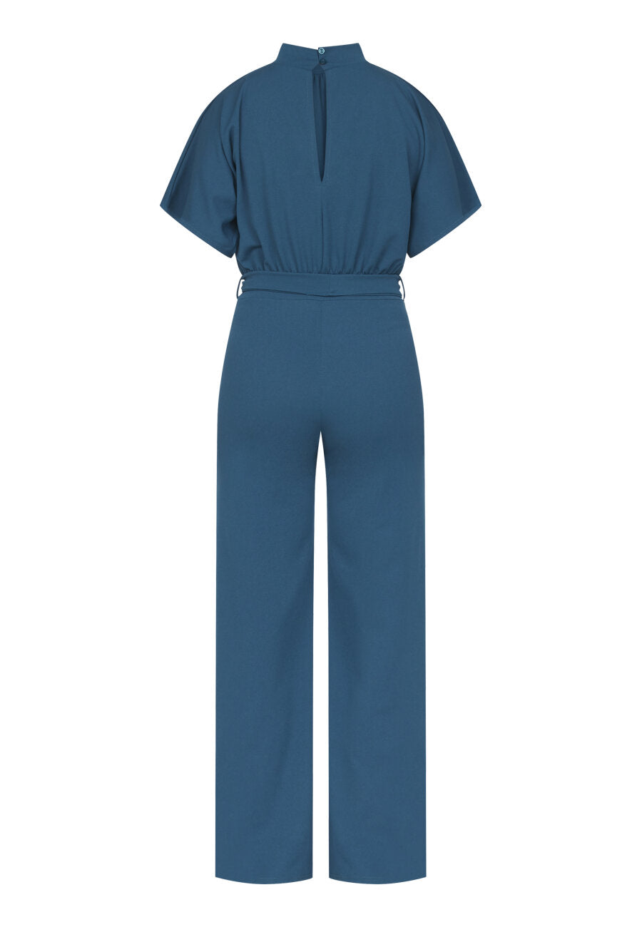 GIRL TURTLENECK JUMPSUIT - PATROL BLUE