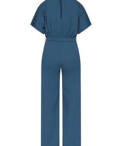 GIRL TURTLENECK JUMPSUIT - PATROL BLUE