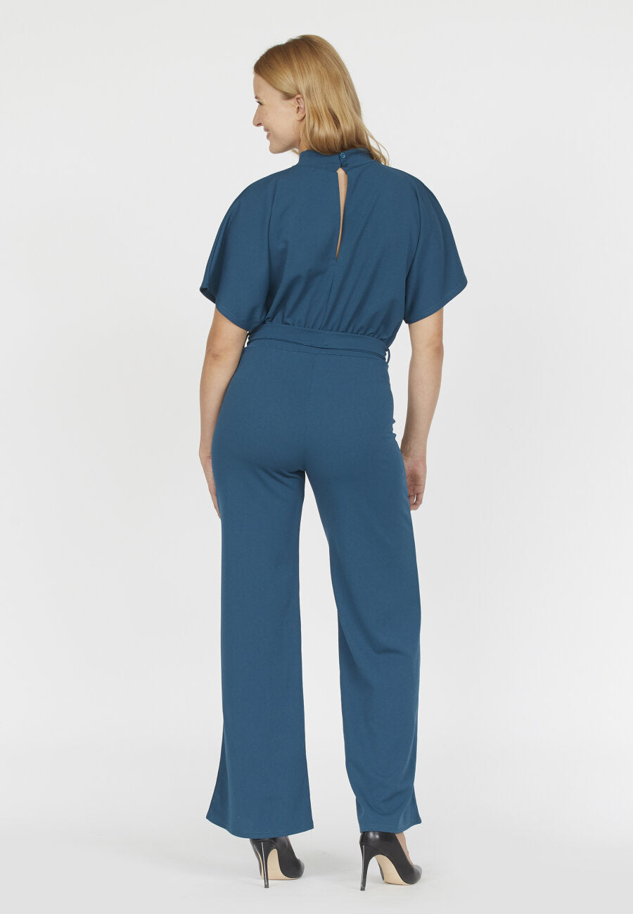 GIRL TURTLENECK JUMPSUIT - PATROL BLUE