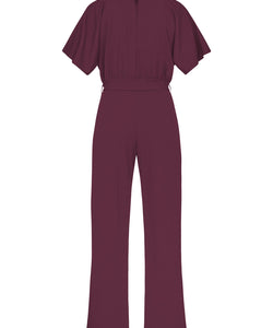 JUMPSUIT | GIRL TURTLENECK - DARK BORDEAUX