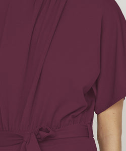 JUMPSUIT | GIRL TURTLENECK - DARK BORDEAUX