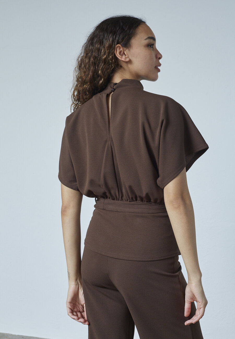 GIRL TOP - DARK CHOCOLATE