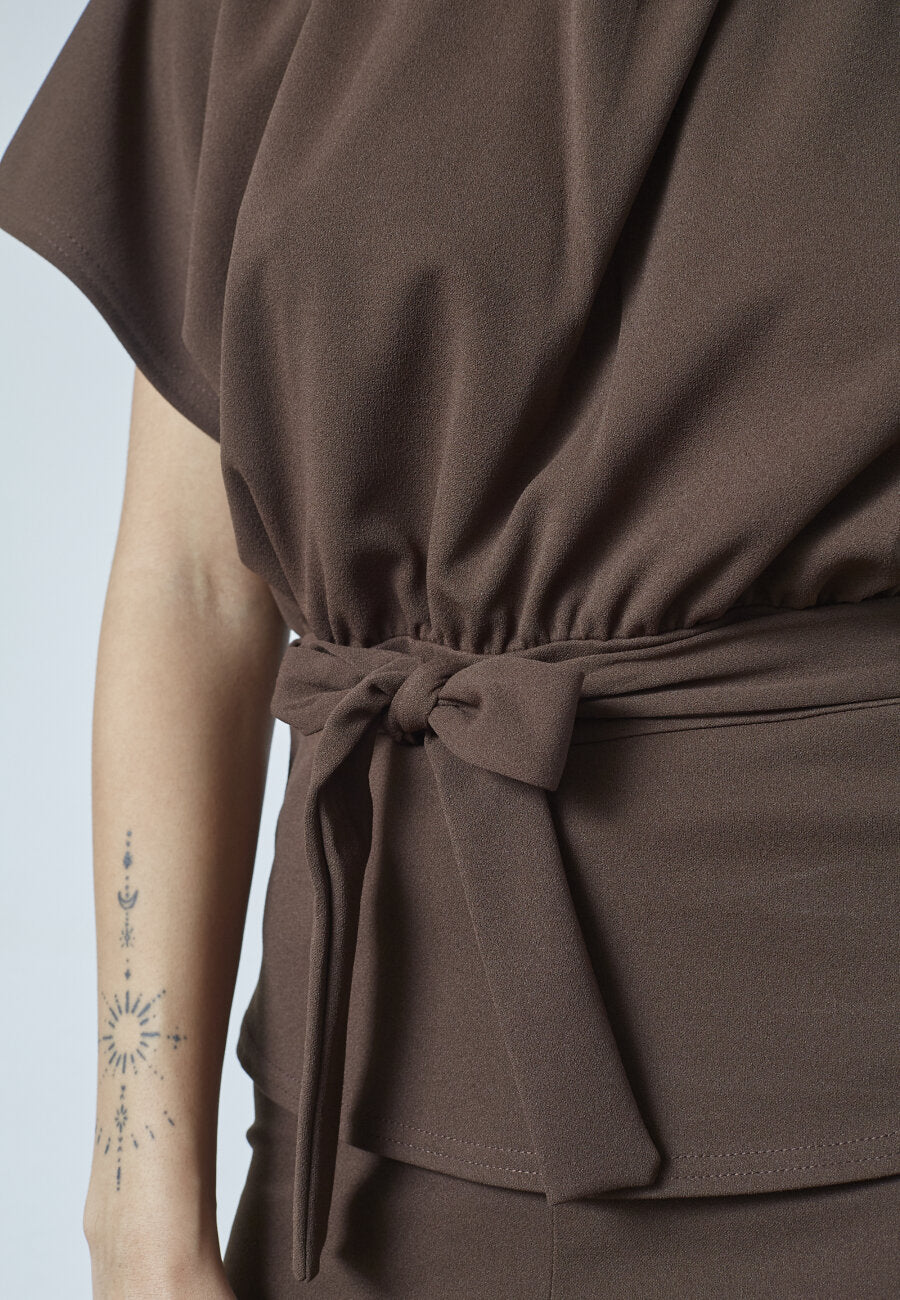 GIRL TOP - DARK CHOCOLATE