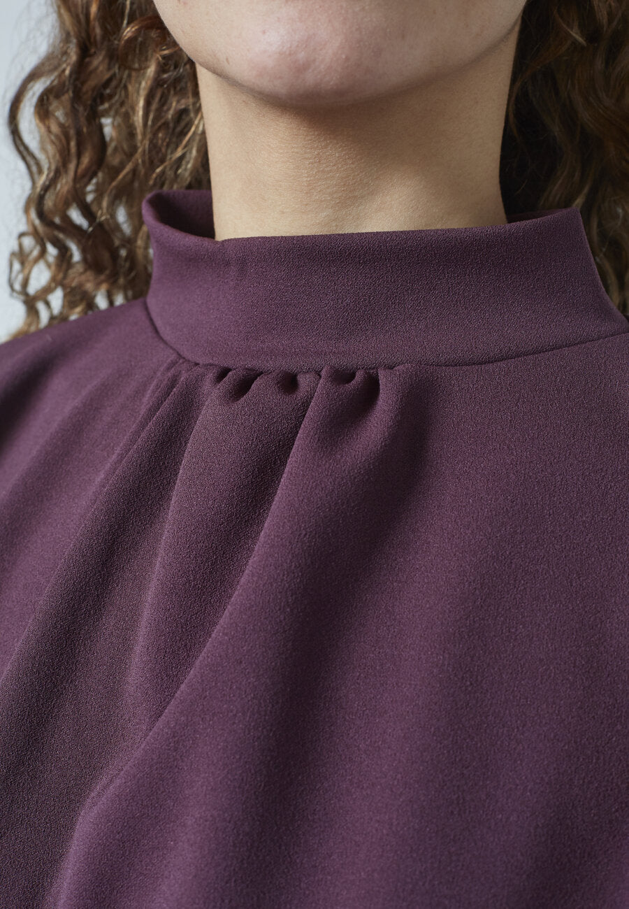 GIRL TOP - DEEP BORDEAUX
