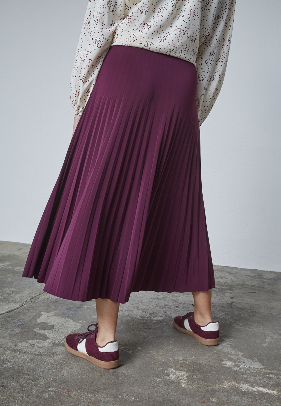 MALOU SKIRT - DEEP BORDEAUX