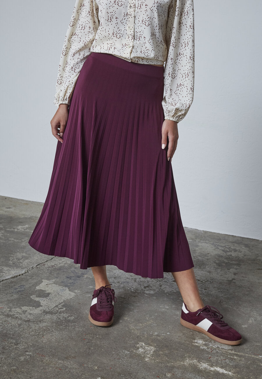 MALOU SKIRT - DEEP BORDEAUX