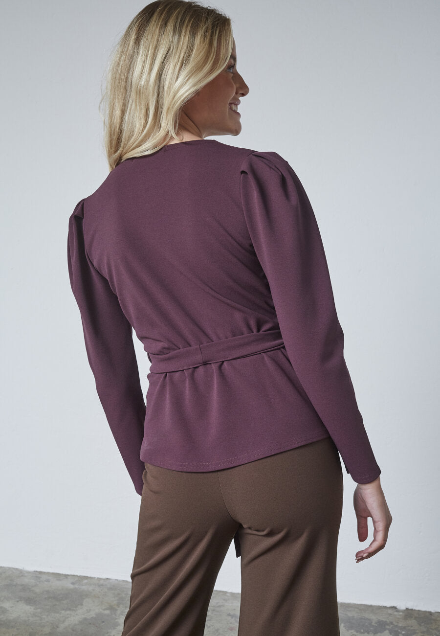 NASA LS TOP - DEEP BORDEAUX