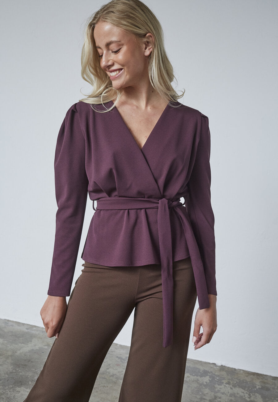 NASA LS TOP - DEEP BORDEAUX