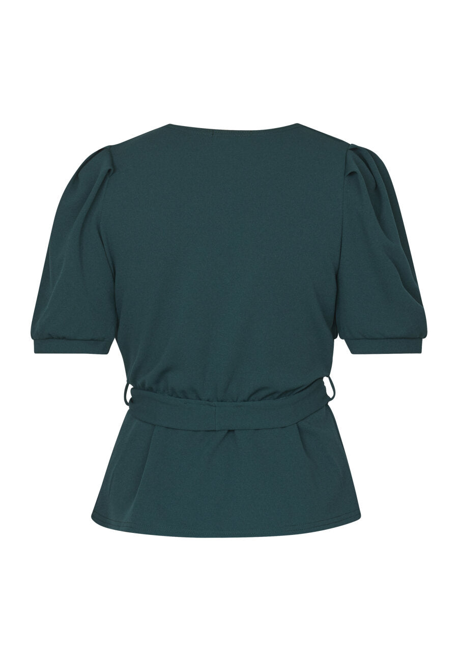 NASA PUFF SLEEVE BLOUSE - PINE