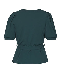 NASA PUFF SLEEVE BLOUSE - PINE