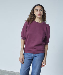 PEVA PUFF PULLOVER - DEEP BORDEAUX