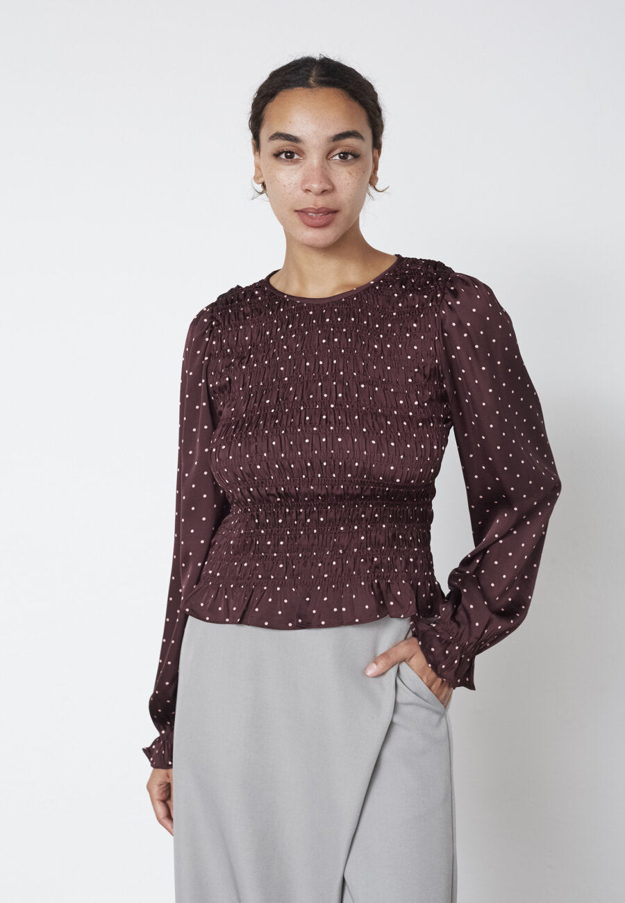 NIX LS SMOG TOP - DEEP BORDEAUX