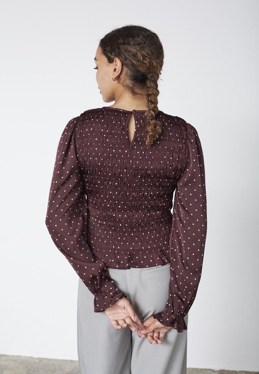 NIX LS SMOG TOP - DEEP BORDEAUX
