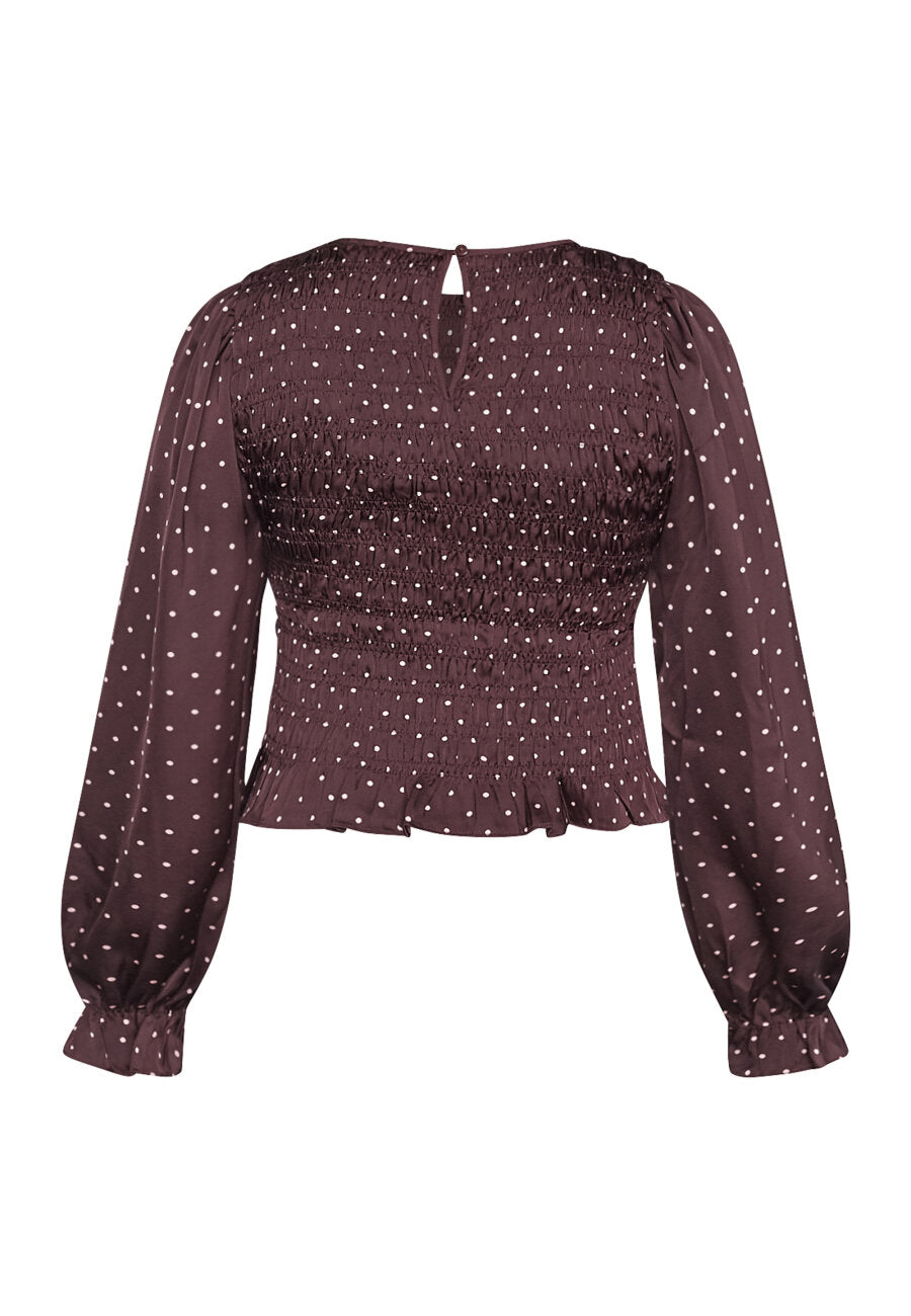 NIX LS SMOG TOP - DEEP BORDEAUX