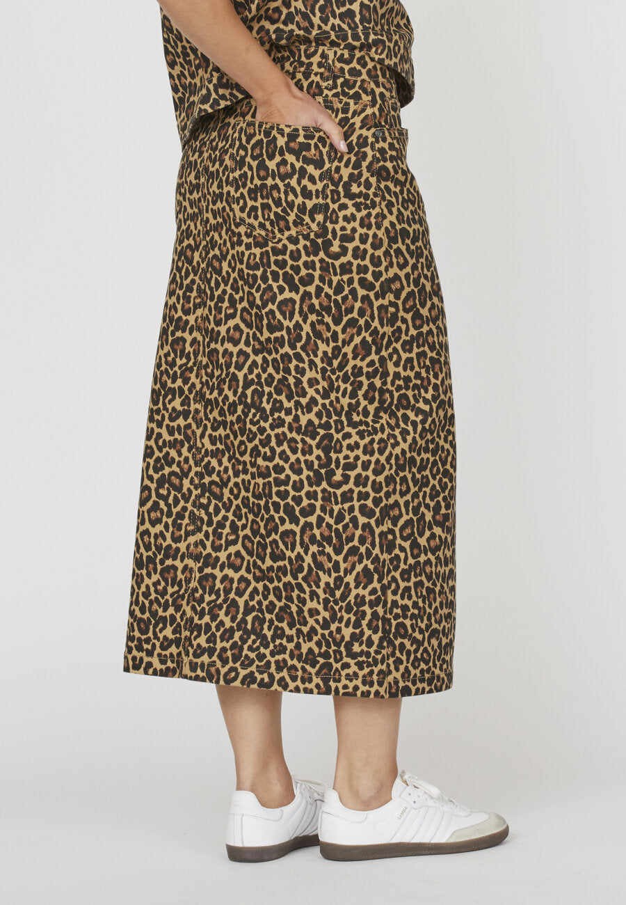 OLIA SKIRT - LEOPARD