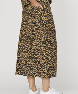 OLIA SKIRT - LEOPARD