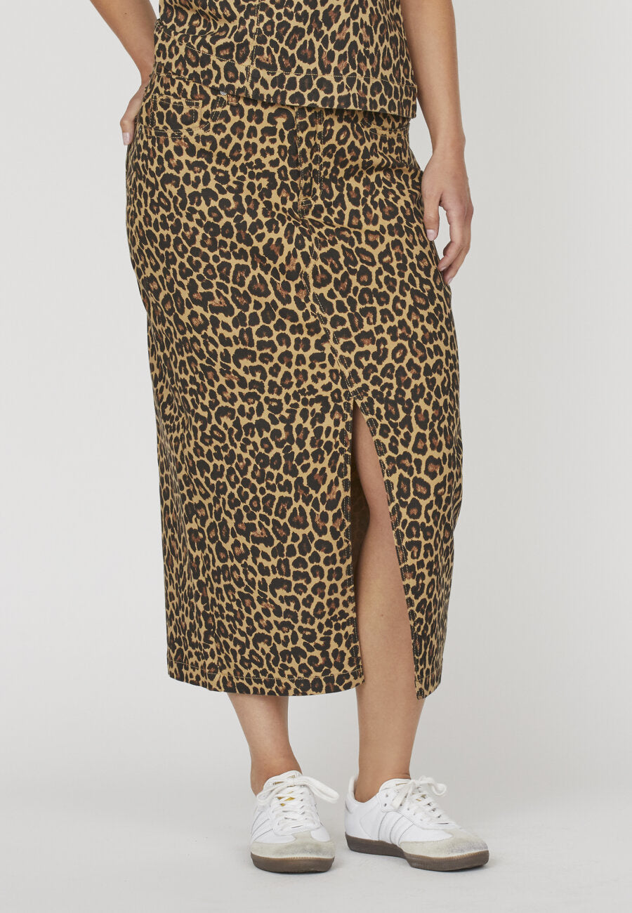 OLIA SKIRT - LEOPARD