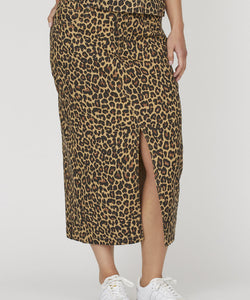 OLIA SKIRT - LEOPARD