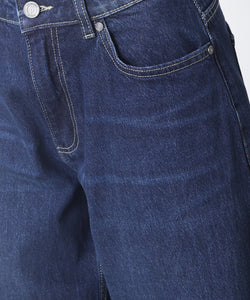 OLLIE WIDE LEG JEANS - DARK BLUE WASH