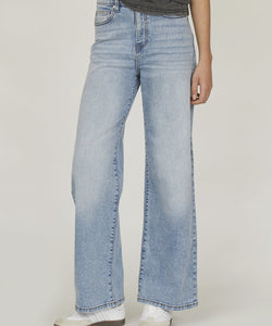 OWI WIDE LEG BOWS JEANS - BLUE/WASH NAVY