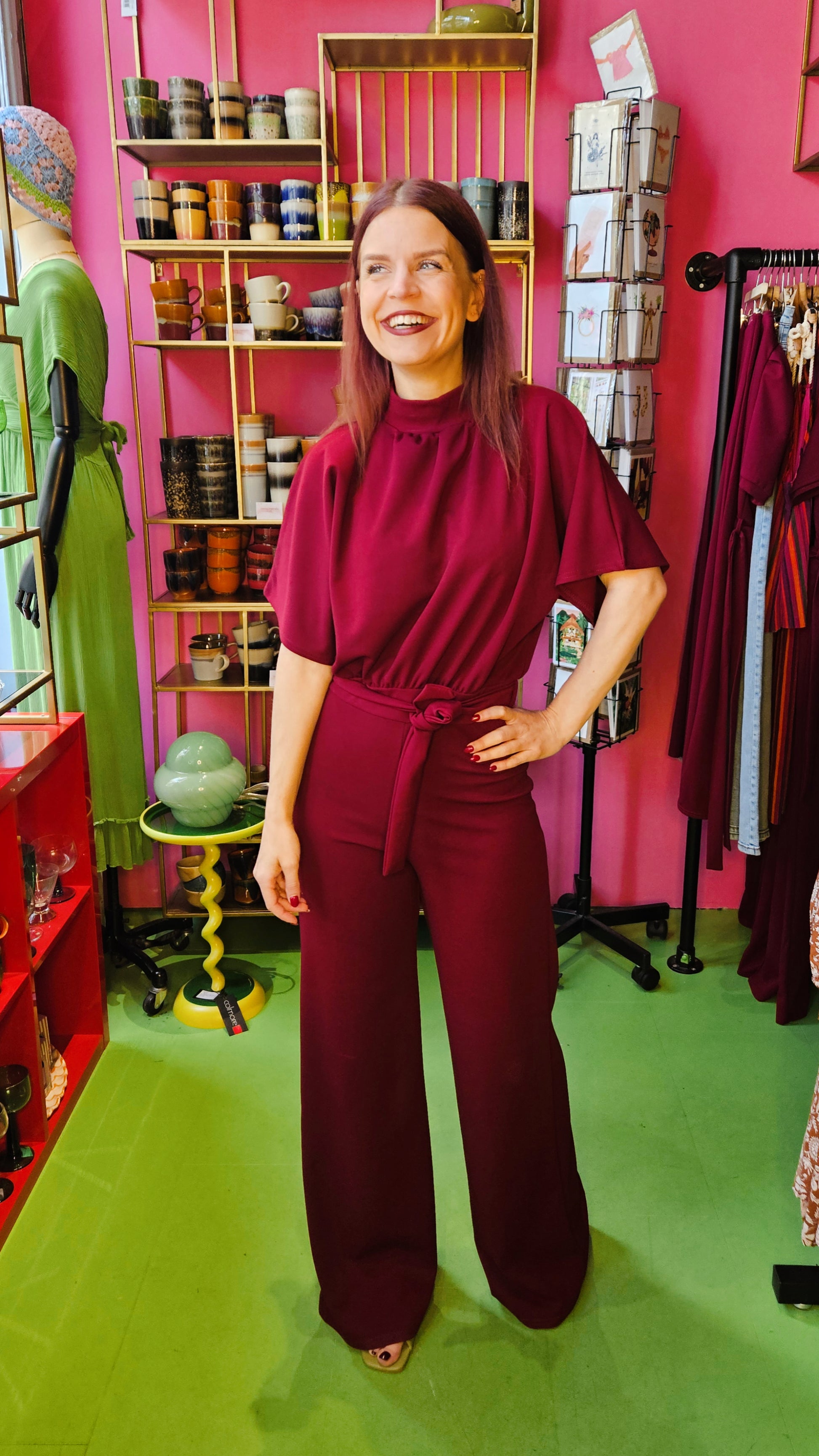 JUMPSUIT | GIRL TURTLENECK - BORDEAUX