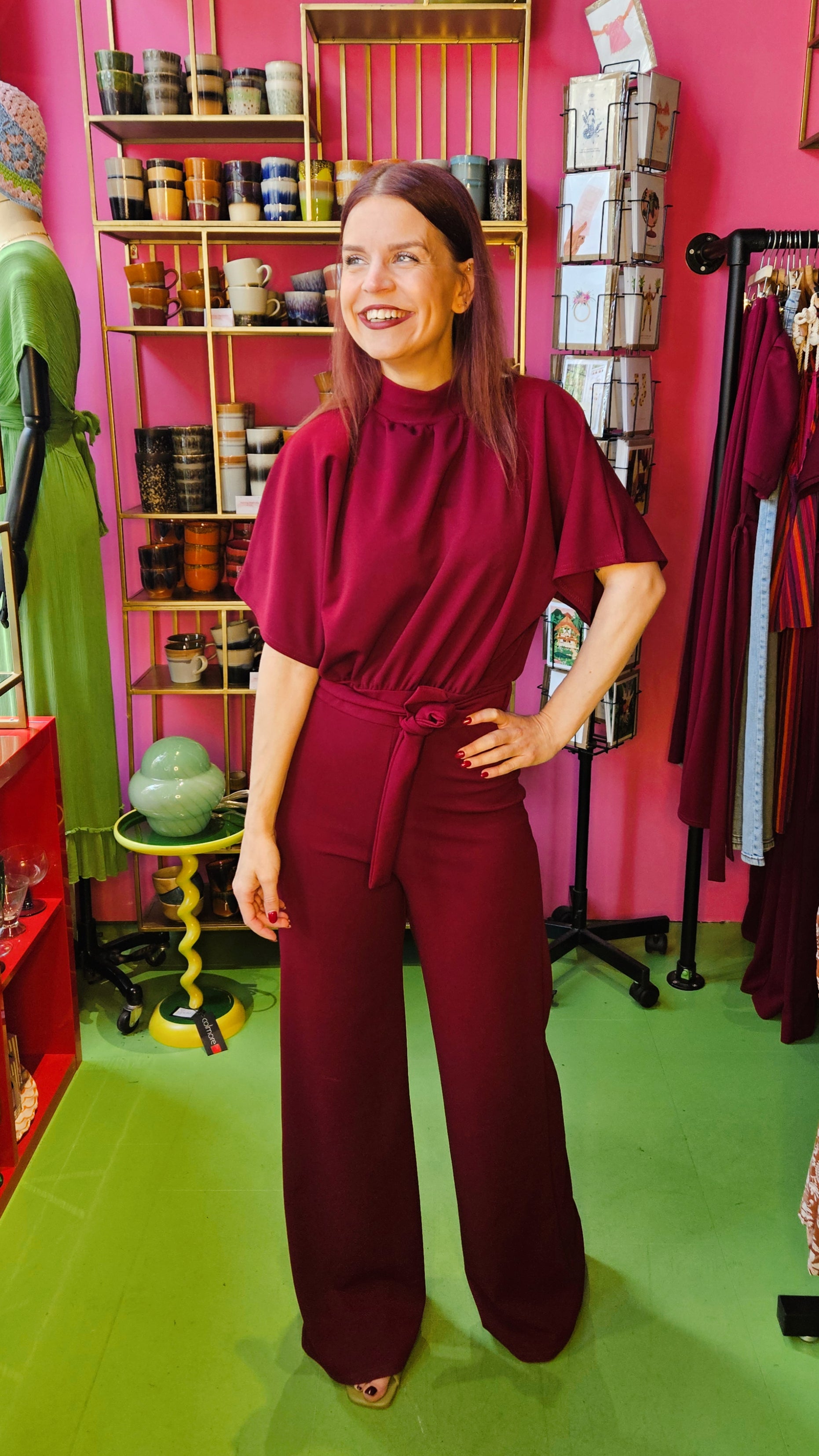 JUMPSUIT | GIRL TURTLENECK - BORDEAUX