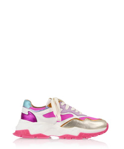 DWRS | CHESTER SNEAKERS - WHITE/NEON PINK