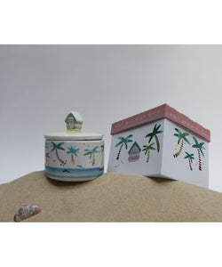 BY THE SEA HUT JAR - YELLOW