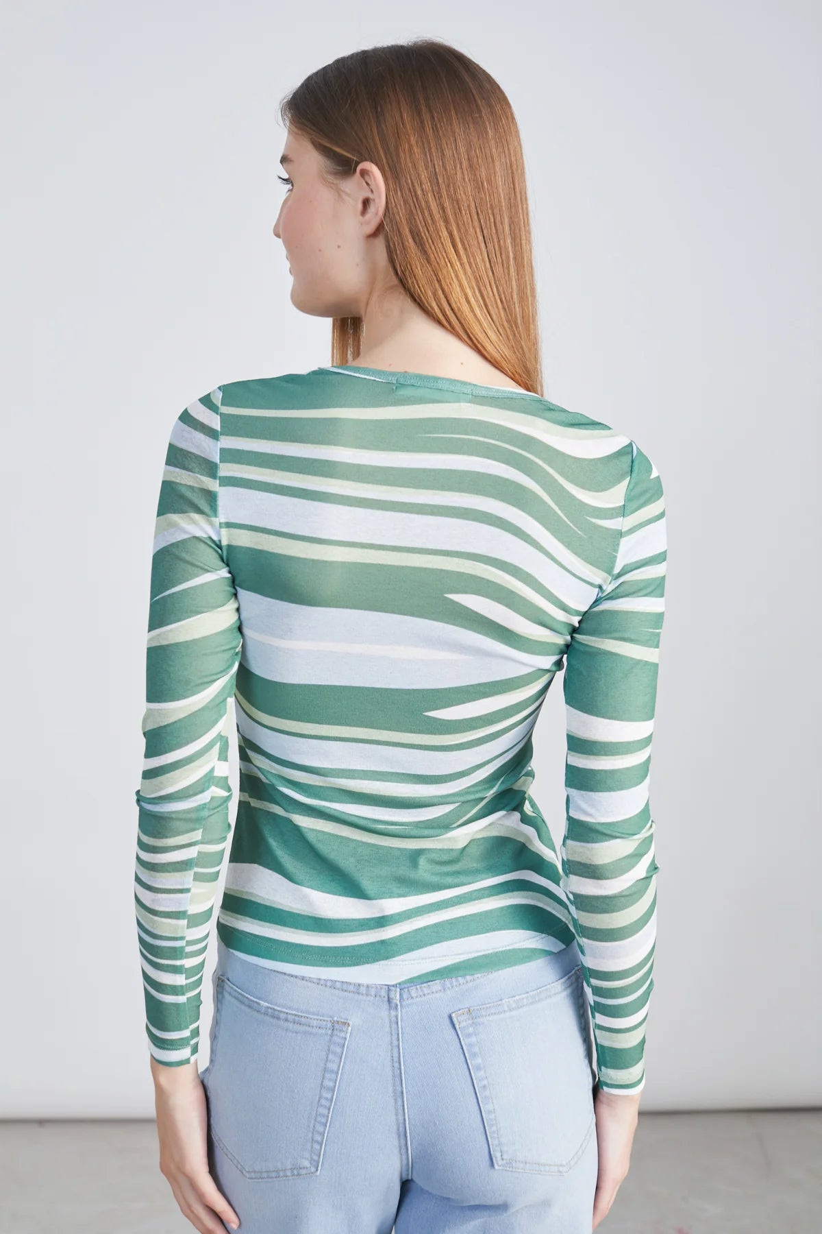 WAVES MESH TOP - GREEN