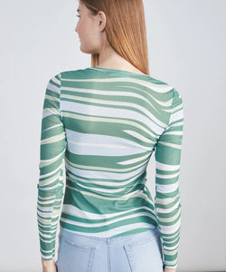 WAVES MESH TOP - GREEN