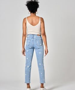 F.A.M. | PATRICIA EMBRO MOM JEANS - BLUE