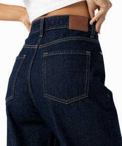 BONYE WIDE LEG JEANS - DARK BLUE