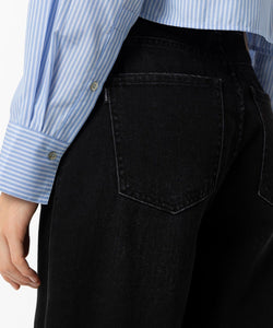 BONYE WIDE LEG JEANS - DARK GREY