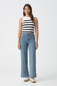 SARAH STRAIGHT JEANS - LIGHT BLUE