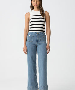 SARAH STRAIGHT JEANS - LIGHT BLUE