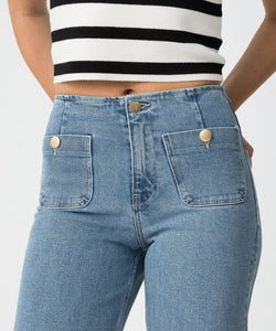 SARAH STRAIGHT JEANS - LIGHT BLUE