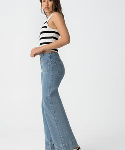 SARAH STRAIGHT JEANS - LIGHT BLUE